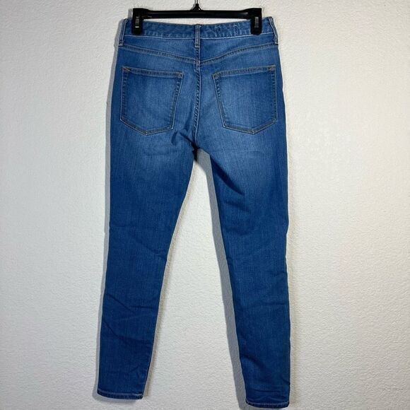 Gap 1969 Womens Blue‎ Denim High Rise Casual Skinny Jeans Size 26P - Picture 6 of 8